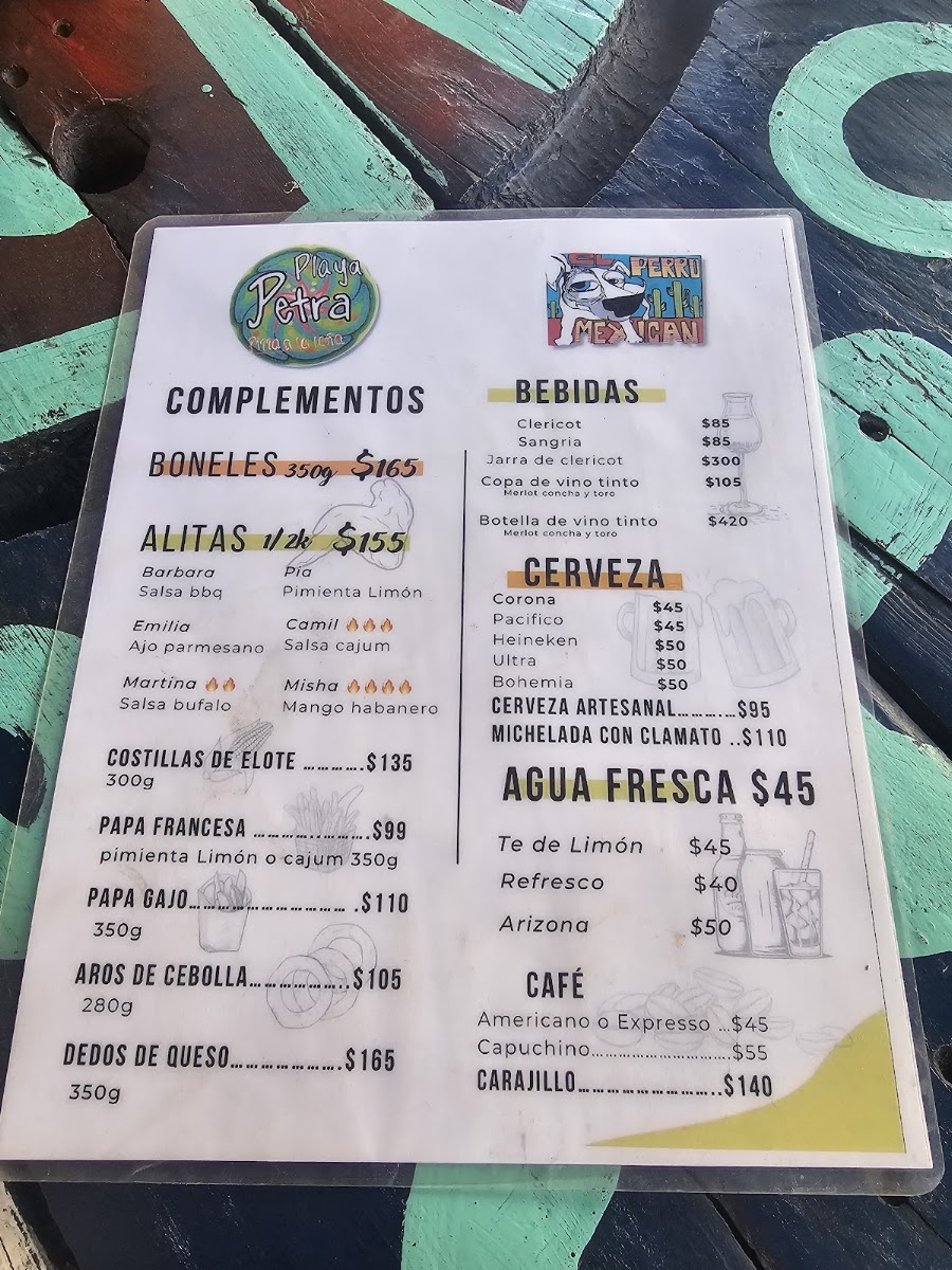 Playa Petra Menu Photo 5