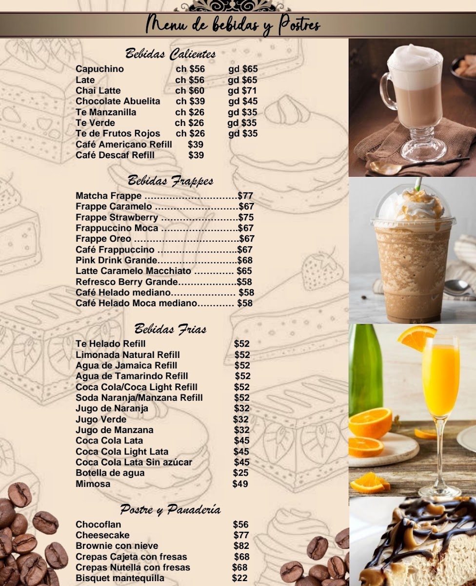 Plaza De Hierro Menu