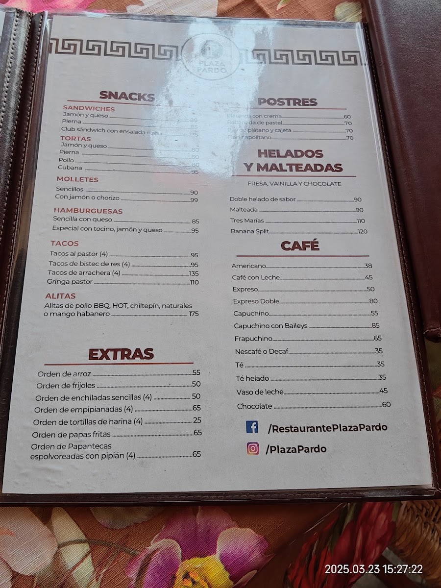 Plaza Pardo Menu Photo 3