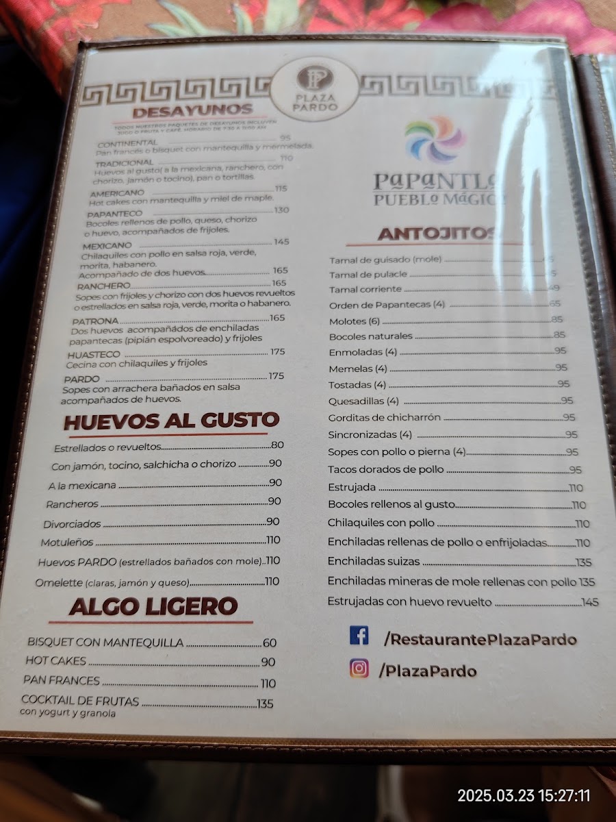 Plaza Pardo Menu Photo 6