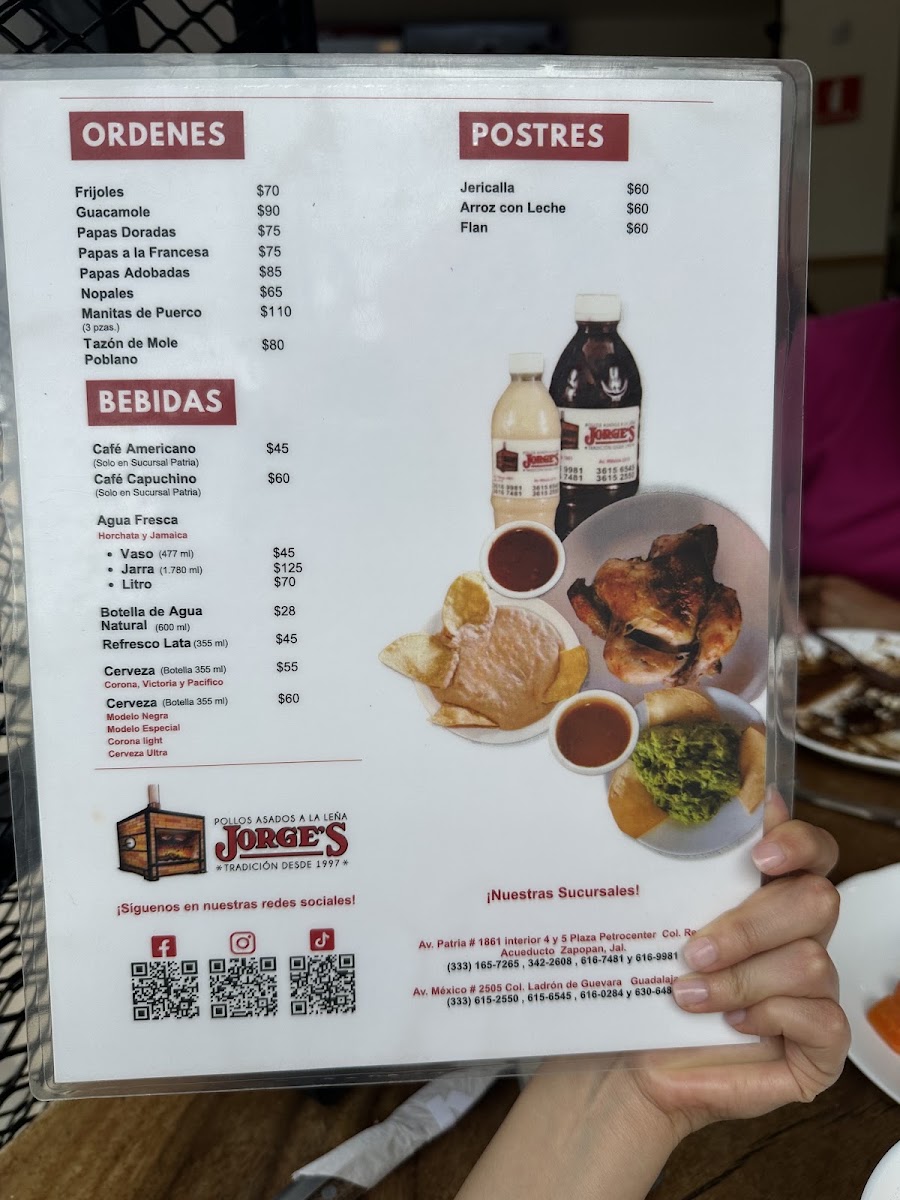 Pollos Jorge's Suc. Mexico Menu Photo 4