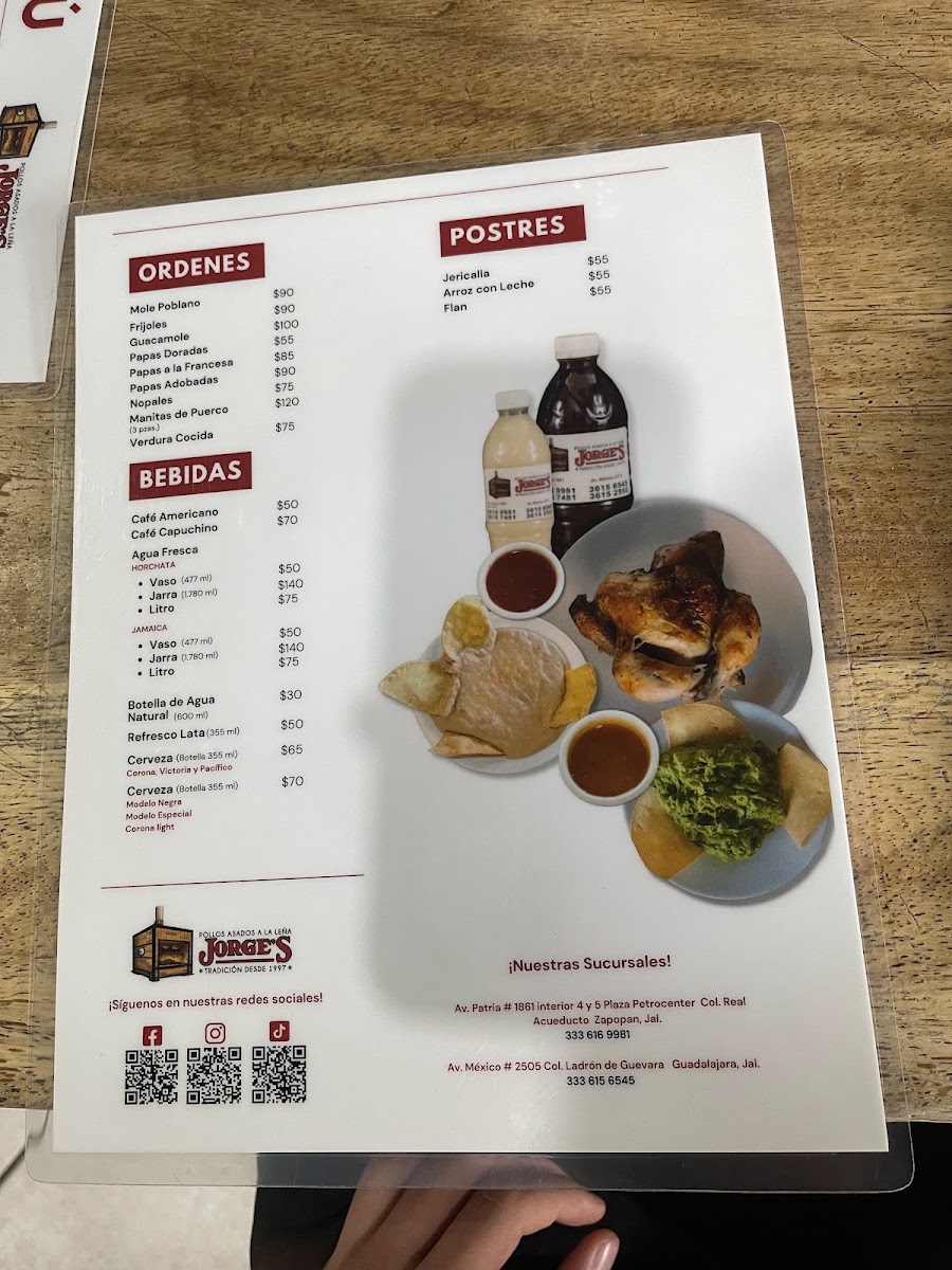 Pollos Jorge's Menu Photo 2