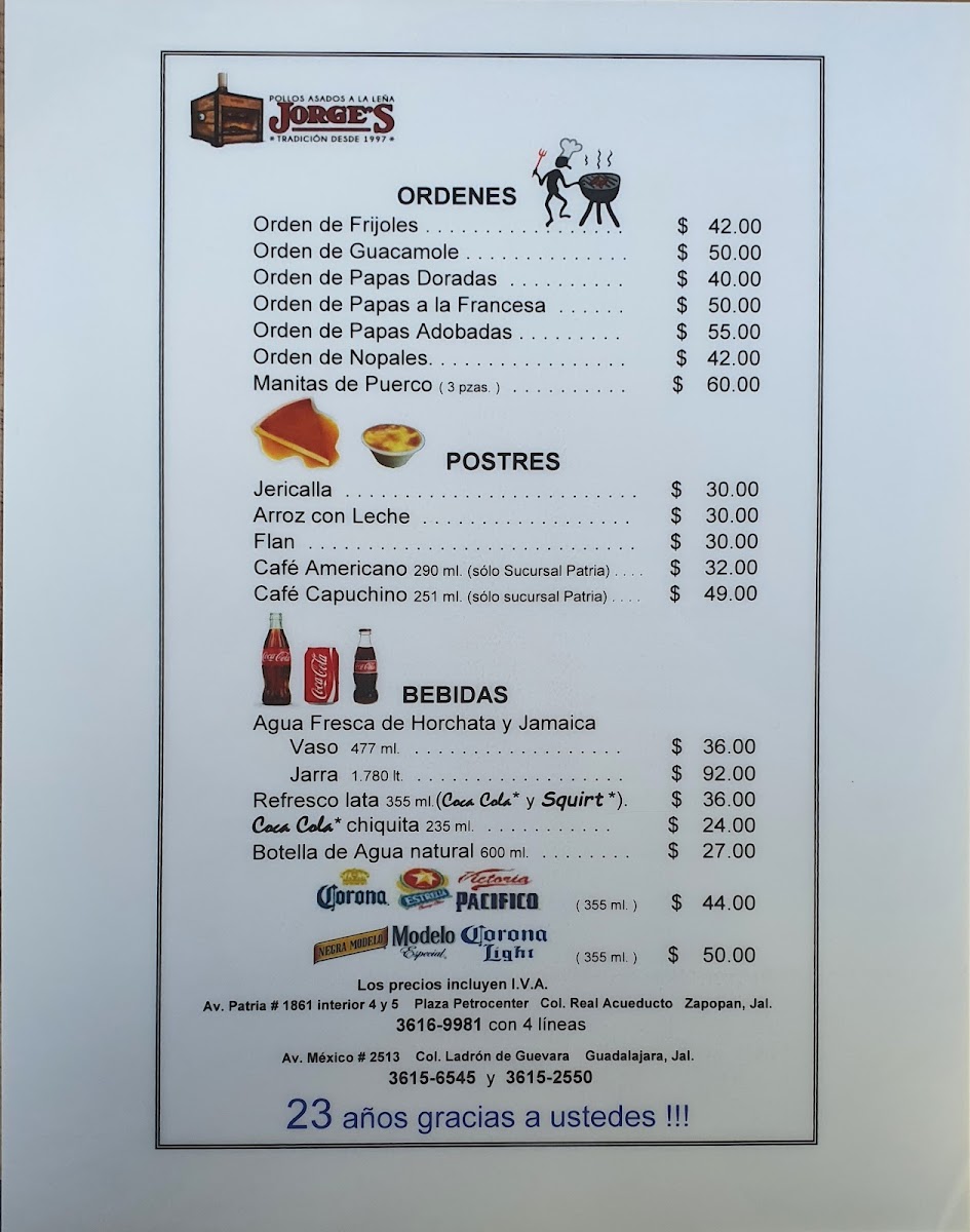 Pollos Jorge's Menu Photo 5