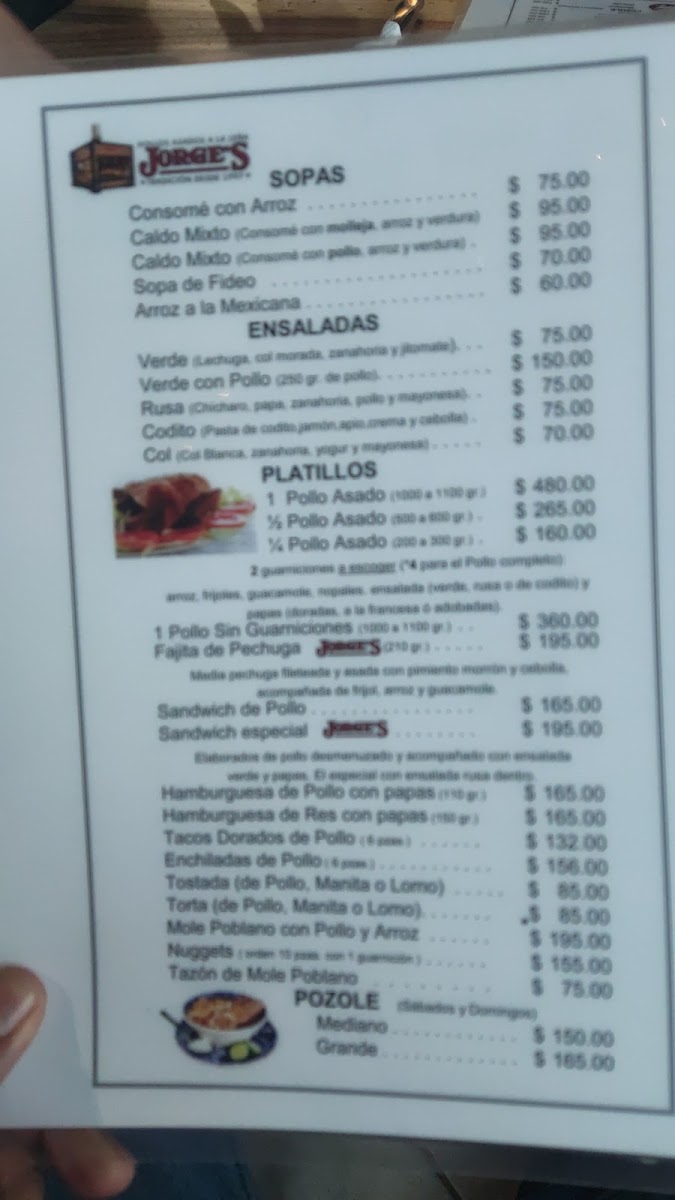 Pollos Jorge's Menu Photo 6