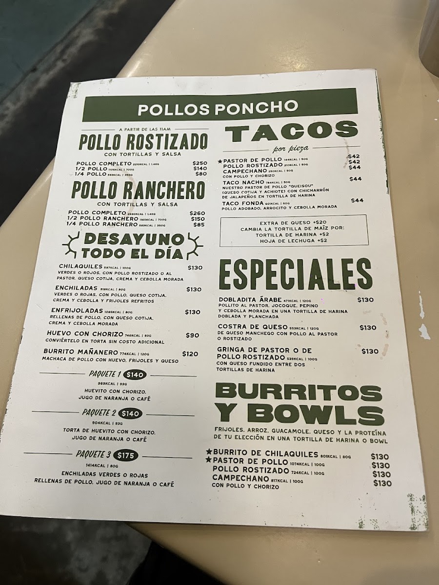 Pollos Poncho Menu Photo 3