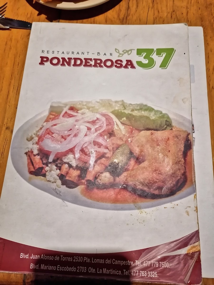 Ponderosa 37 Menu Photo 7