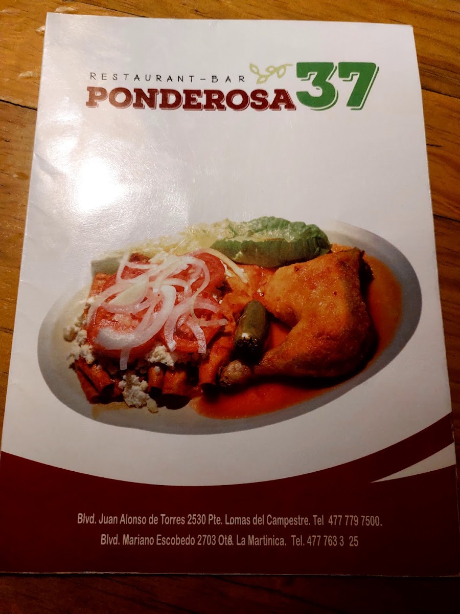Ponderosa 37 Menu Photo 8