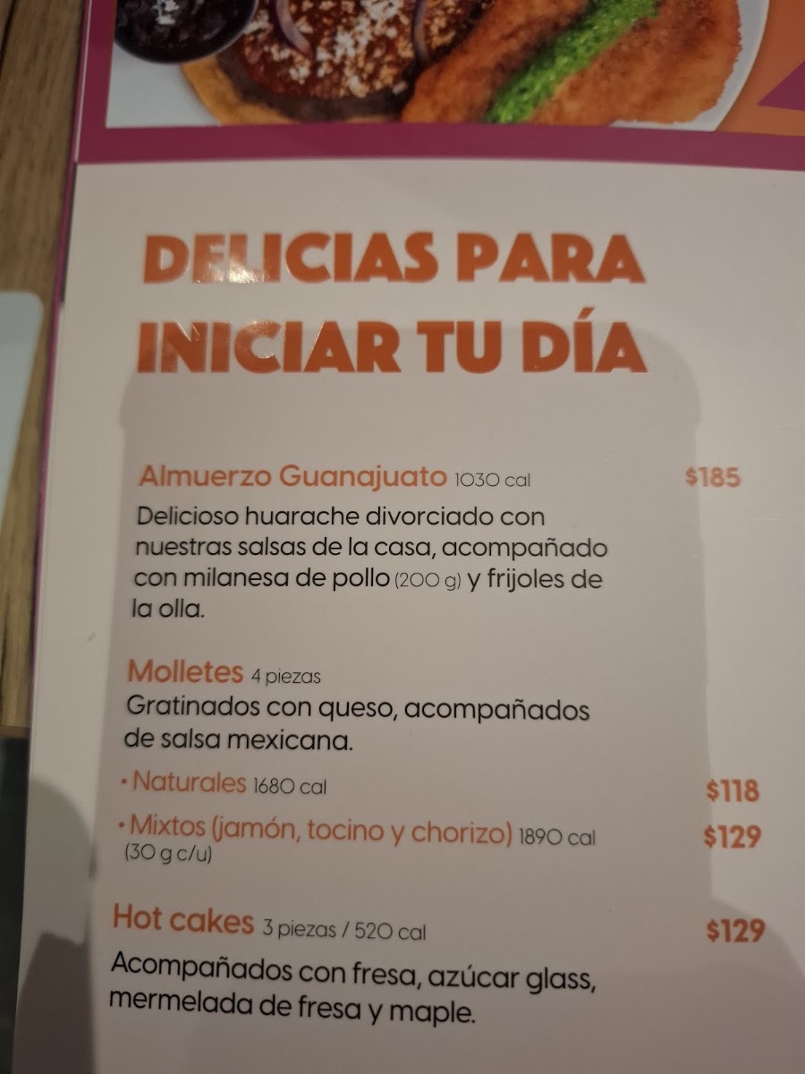 Porton Buenavista Menu