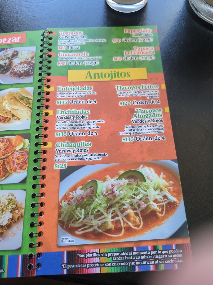 Potzoliza Revolucion Menu Photo 2