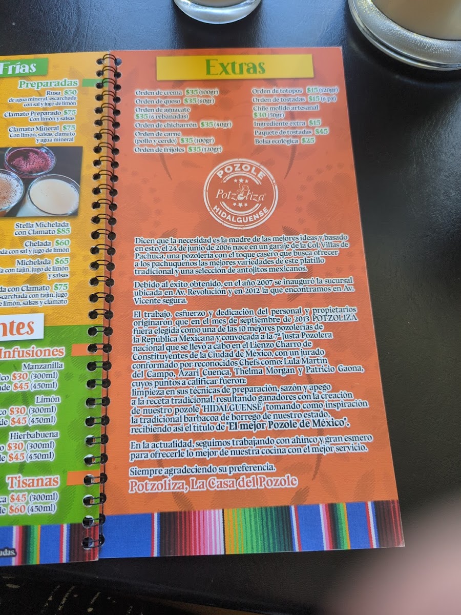 Potzoliza Revolucion Menu Photo 3