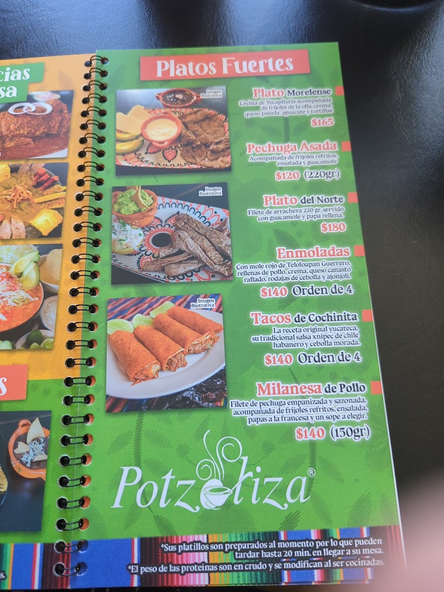 Potzoliza Revolucion Menu Photo 4