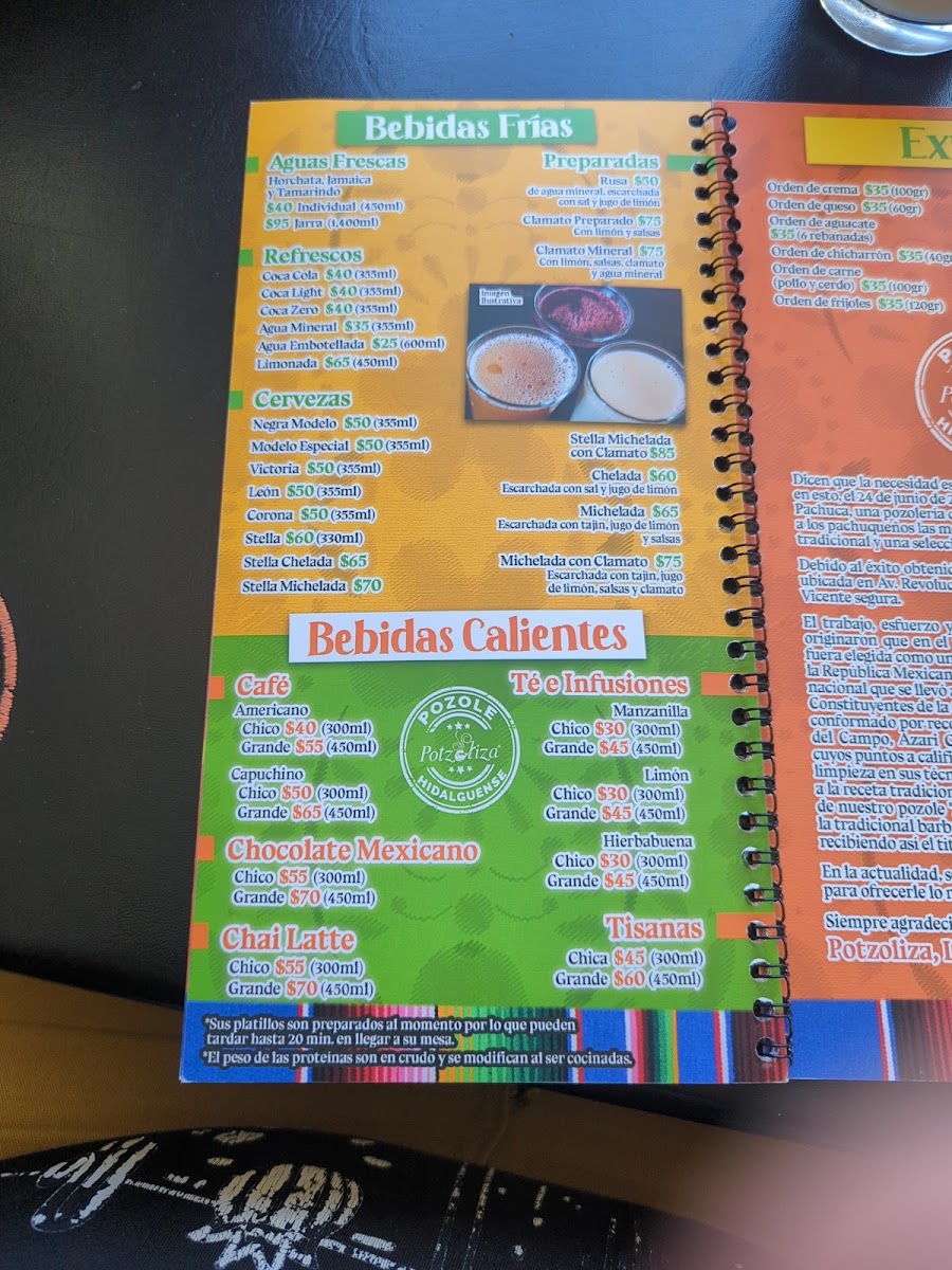 Potzoliza Revolucion Menu Photo 5
