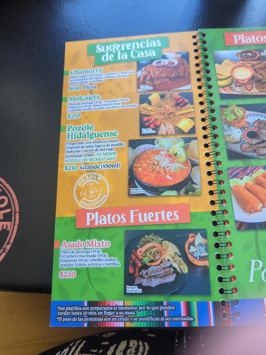 Potzoliza Revolucion Menu Photo 7