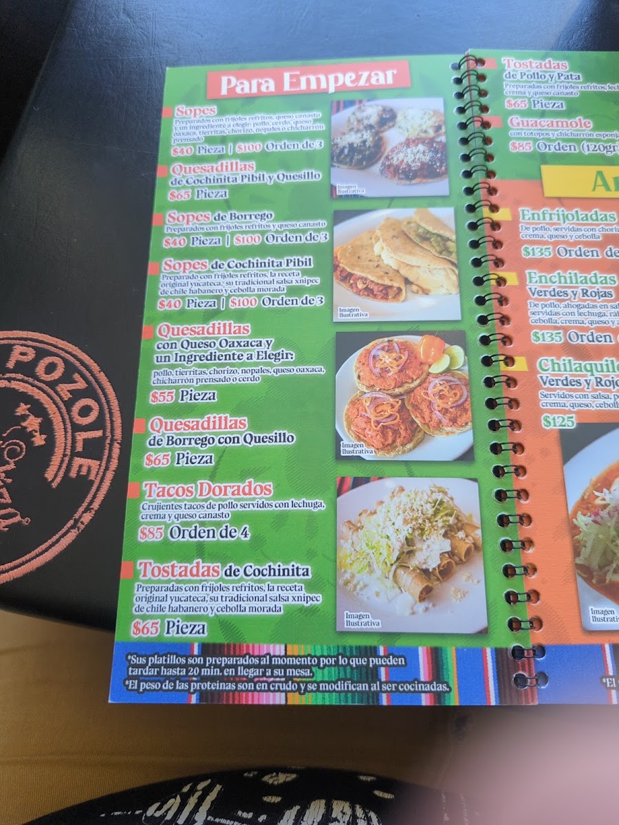 Potzoliza Revolucion Menu Photo 8