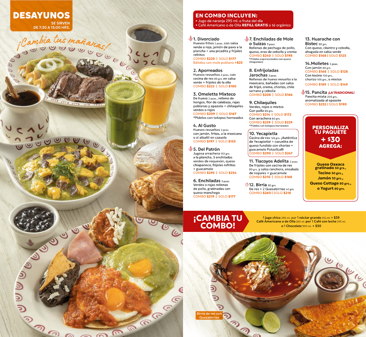 Potzollcalli La Viga Menu