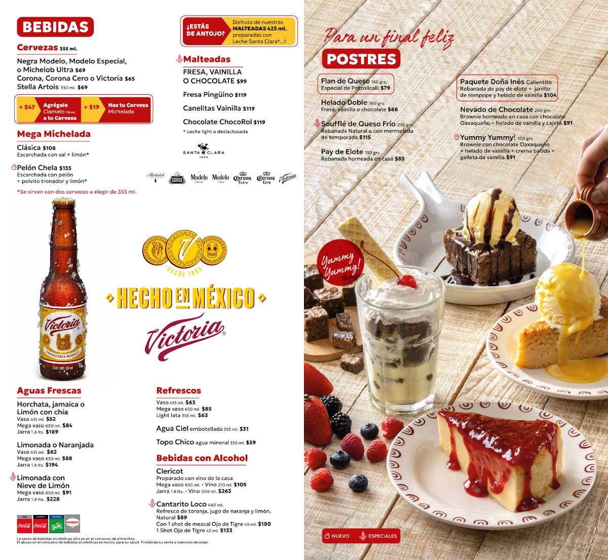 Potzollcalli La Viga Menu Photo 3