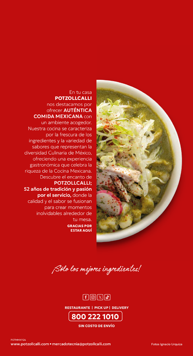 Potzollcalli La Viga Menu Photo 7