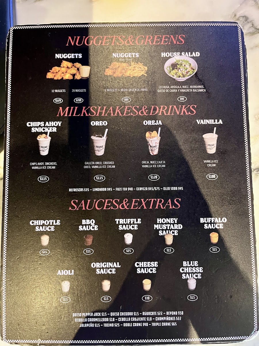 Pound Gomez Morin Menu