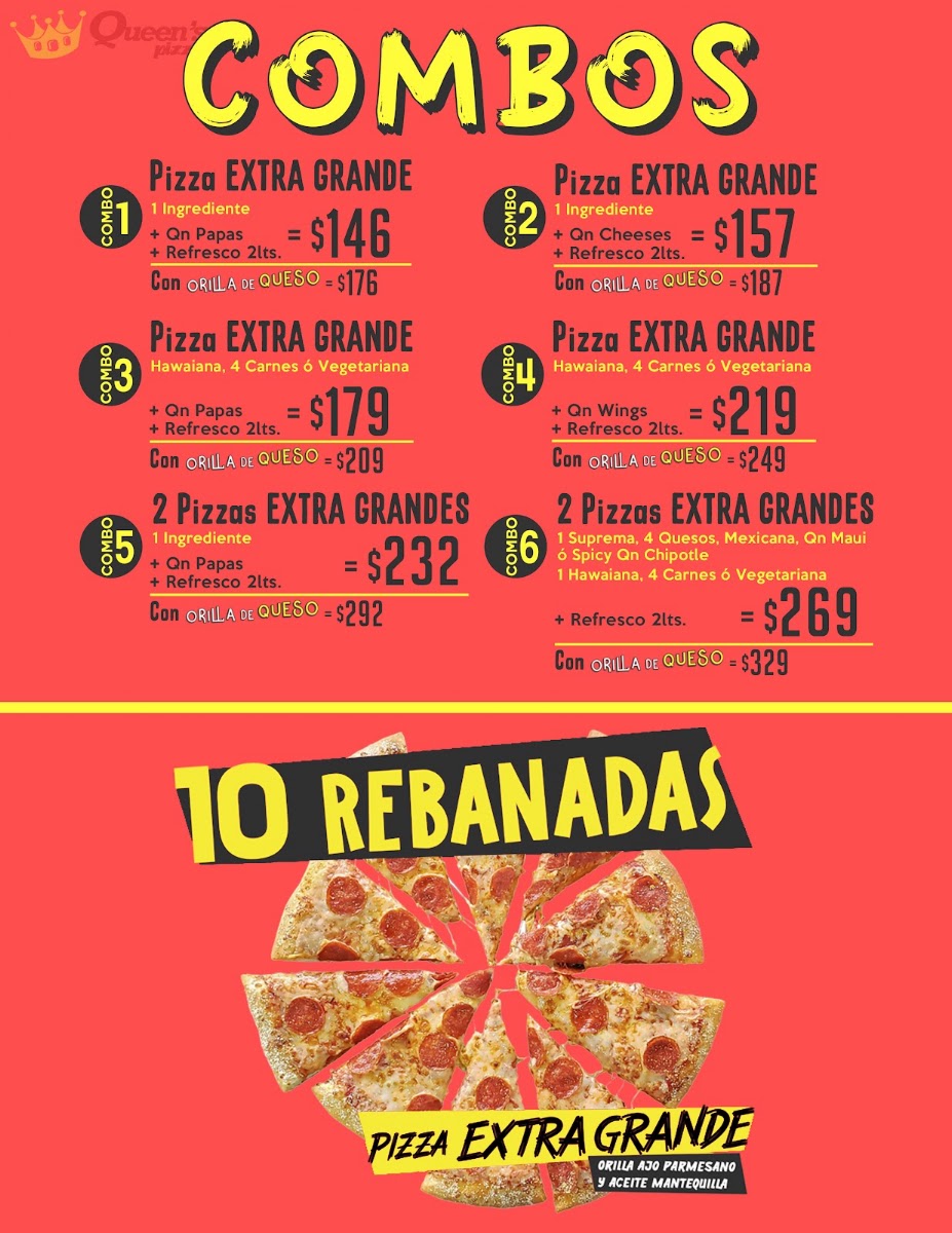 Queen's Pizza Los Morales Menu Photo 4