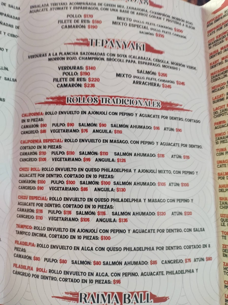 Raima roll sushi Menu Photo 3