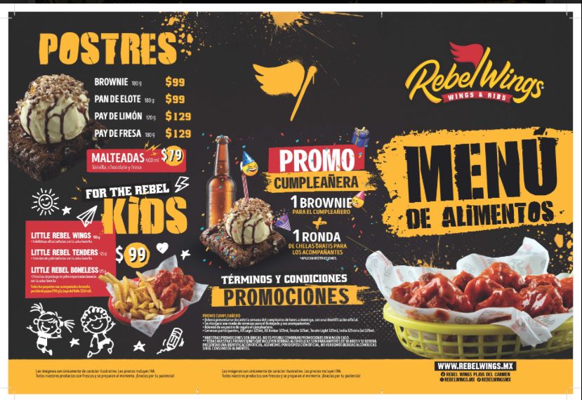 Rebel Wings Kabah Menu Photo 2