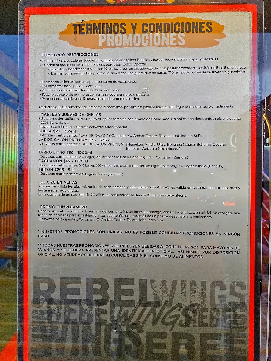 Rebel Wings Kabah Menu Photo 7
