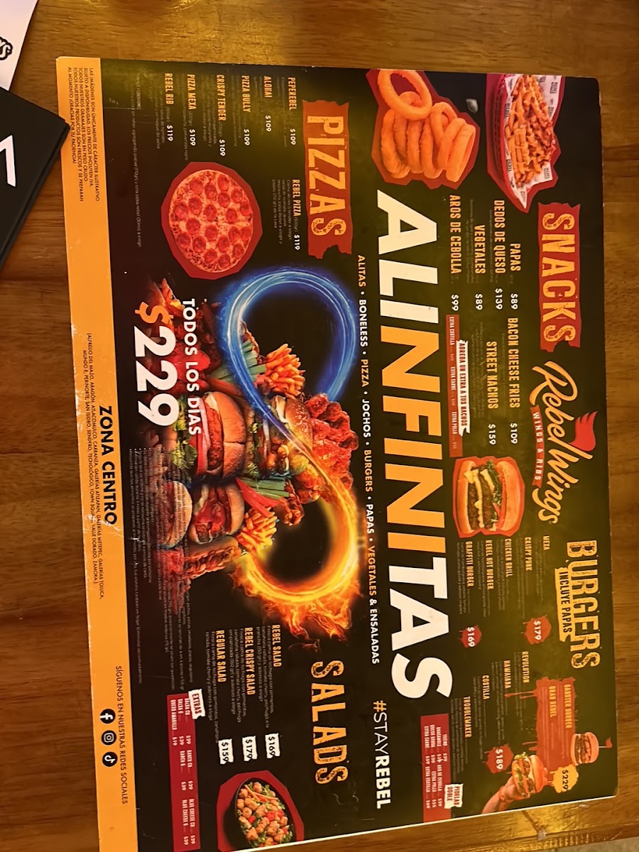 Rebel Wings Menu Photo 5