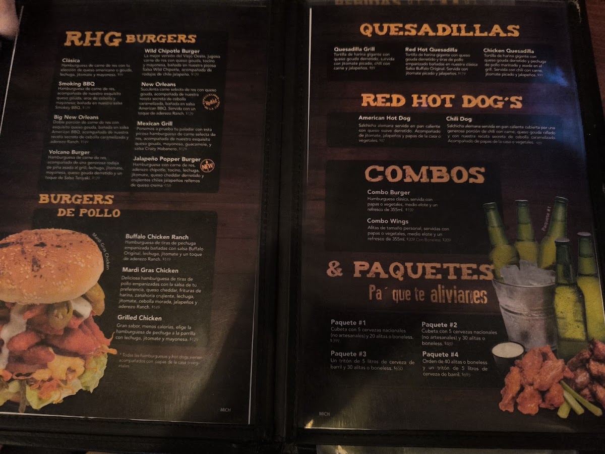 Red Hot Grill Ciudad Lazaro Cardenas Menu