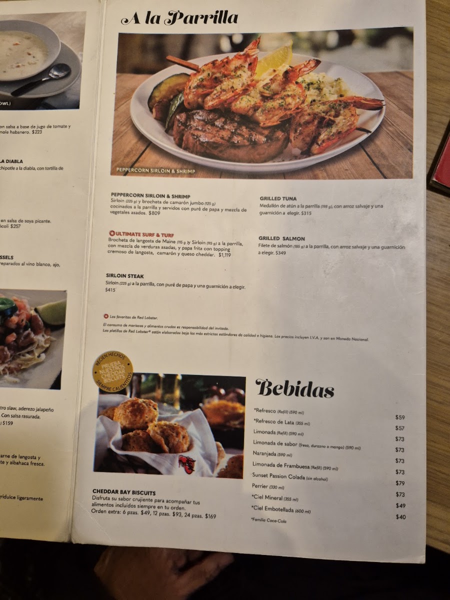 Red Lobster Menu Photo 4