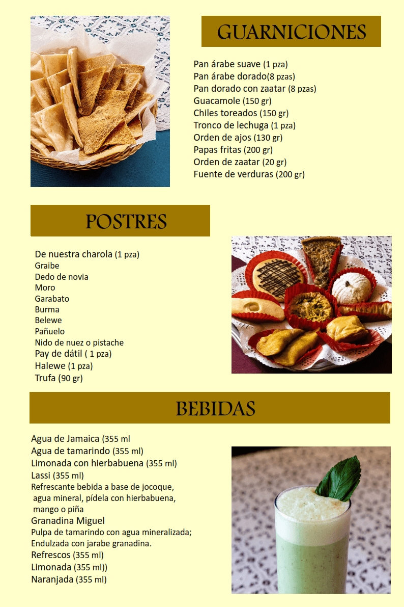Restaurant Arabe Miguel Menu Photo 10