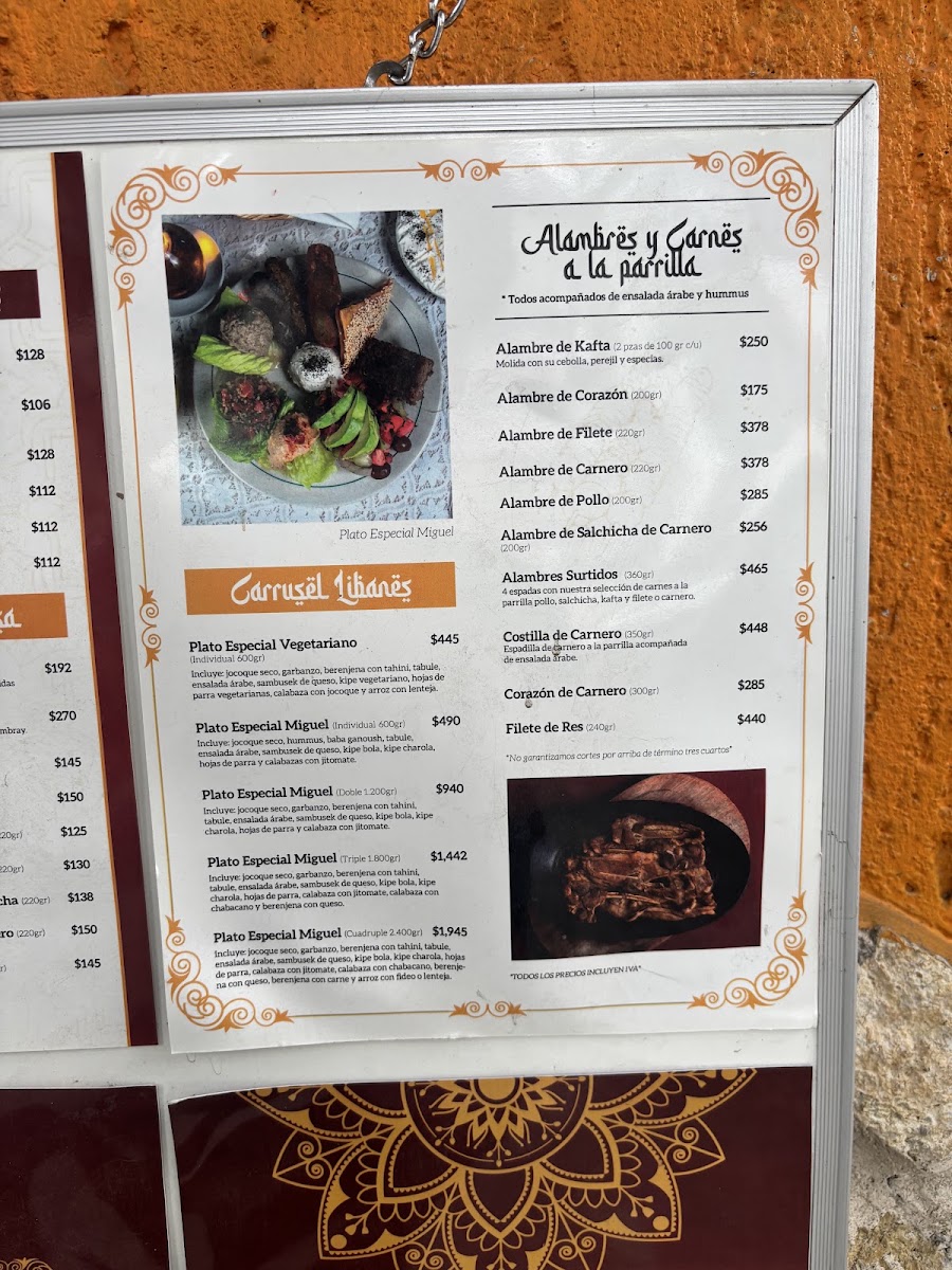 Restaurant Arabe Miguel Menu Photo 5