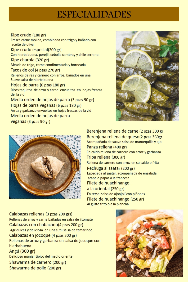 Restaurant Arabe Miguel Menu Photo 8