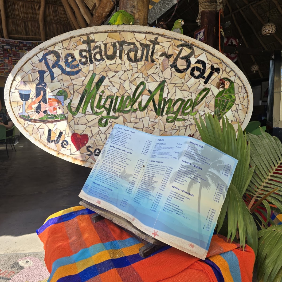 Restaurant Bar Miguel Angel Menu
