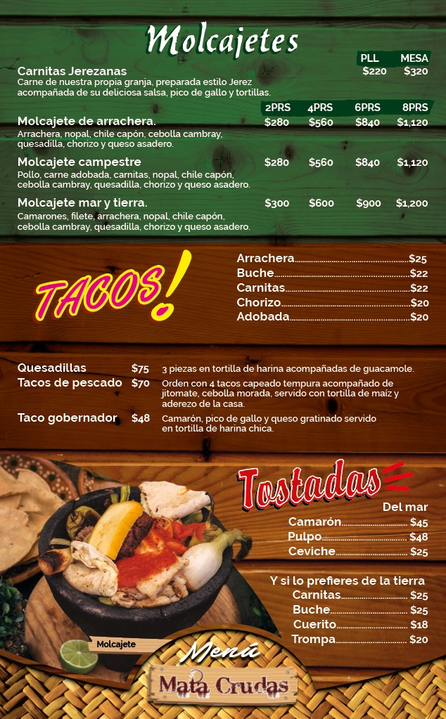 Restaurant Campreste Mata Crudas Menu Photo 2