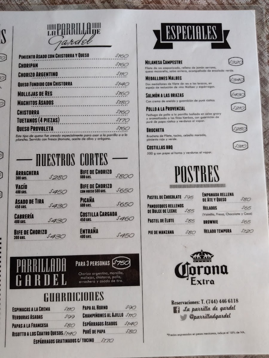 Restaurant La Parrilla De Gardel Menu Photo 5