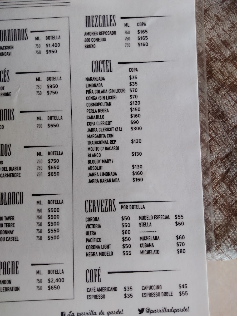Restaurant La Parrilla De Gardel Menu Photo 7