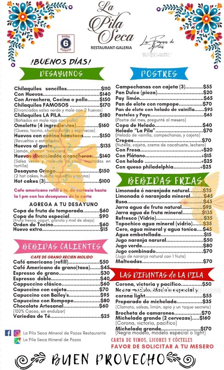 Restaurant La Pila Seca Menu Photo 4