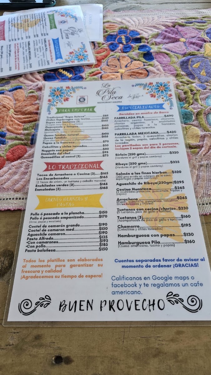 Restaurant La Pila Seca Menu Photo 6
