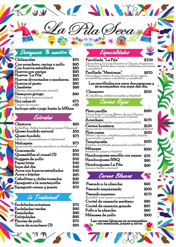 Restaurant La Pila Seca Menu Photo 9