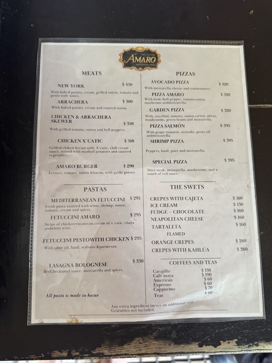 Restaurante Amaro Menu Photo 3