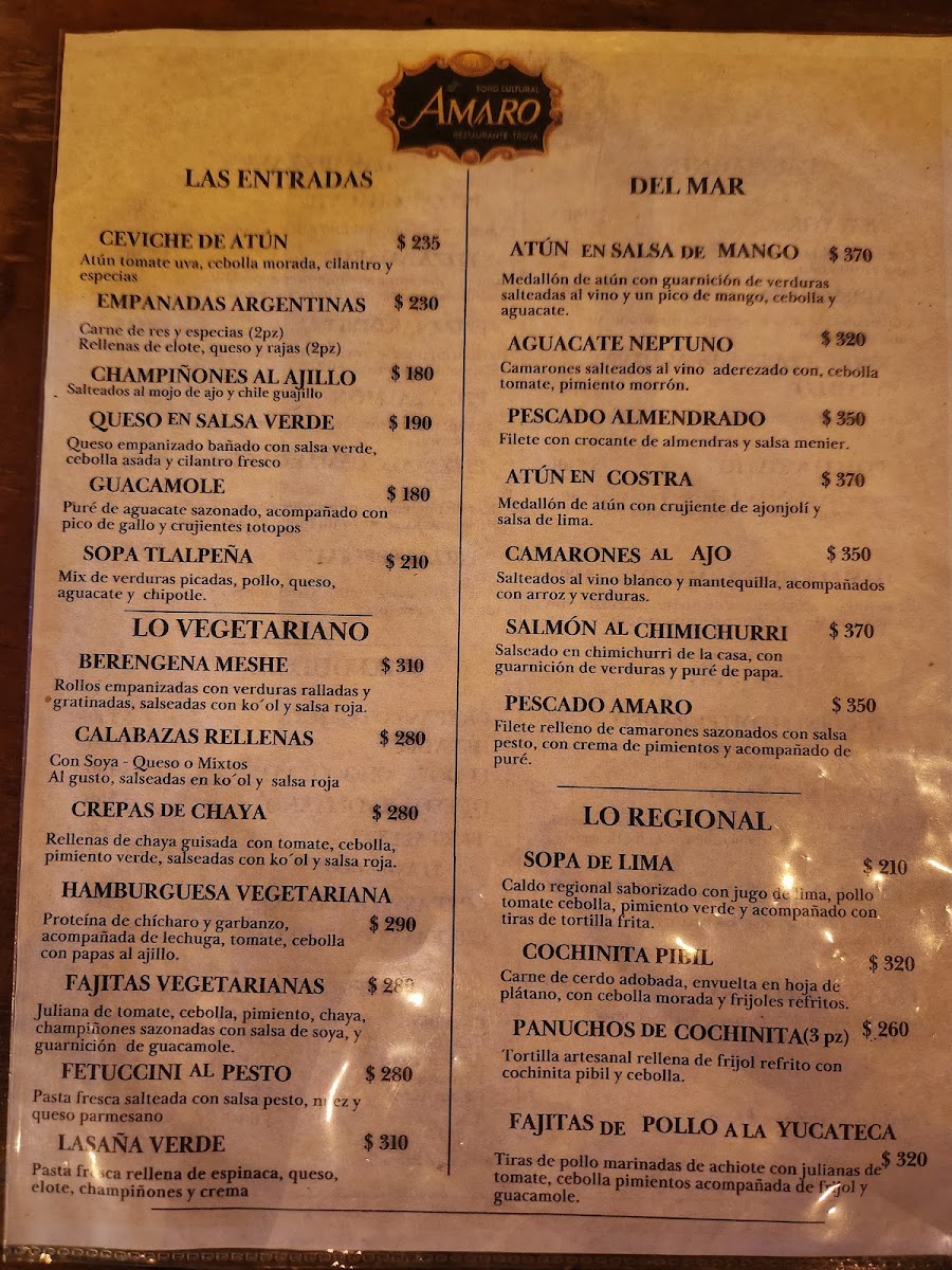 Restaurante Amaro Menu Photo 5