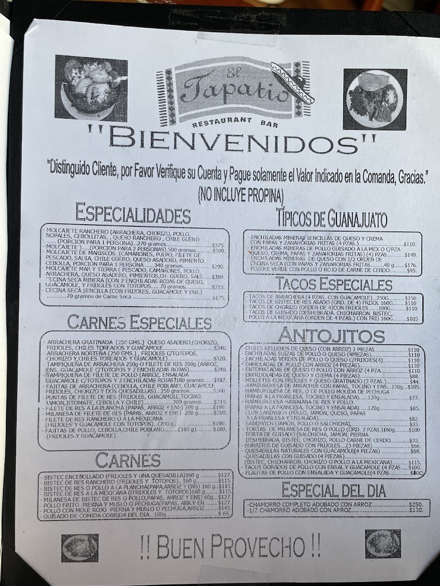 Restaurante Bar El Tapatio Menu Photo 4