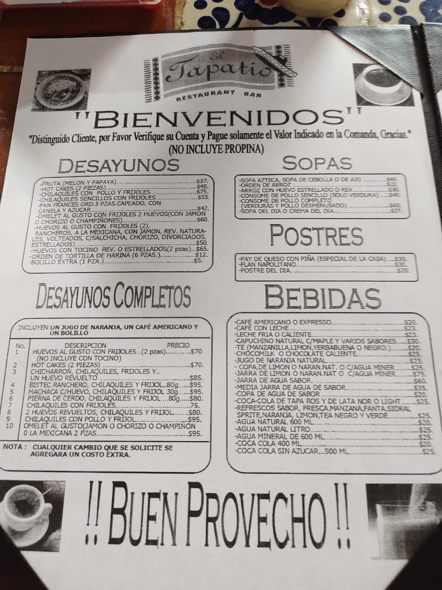 Restaurante Bar El Tapatio Menu Photo 5