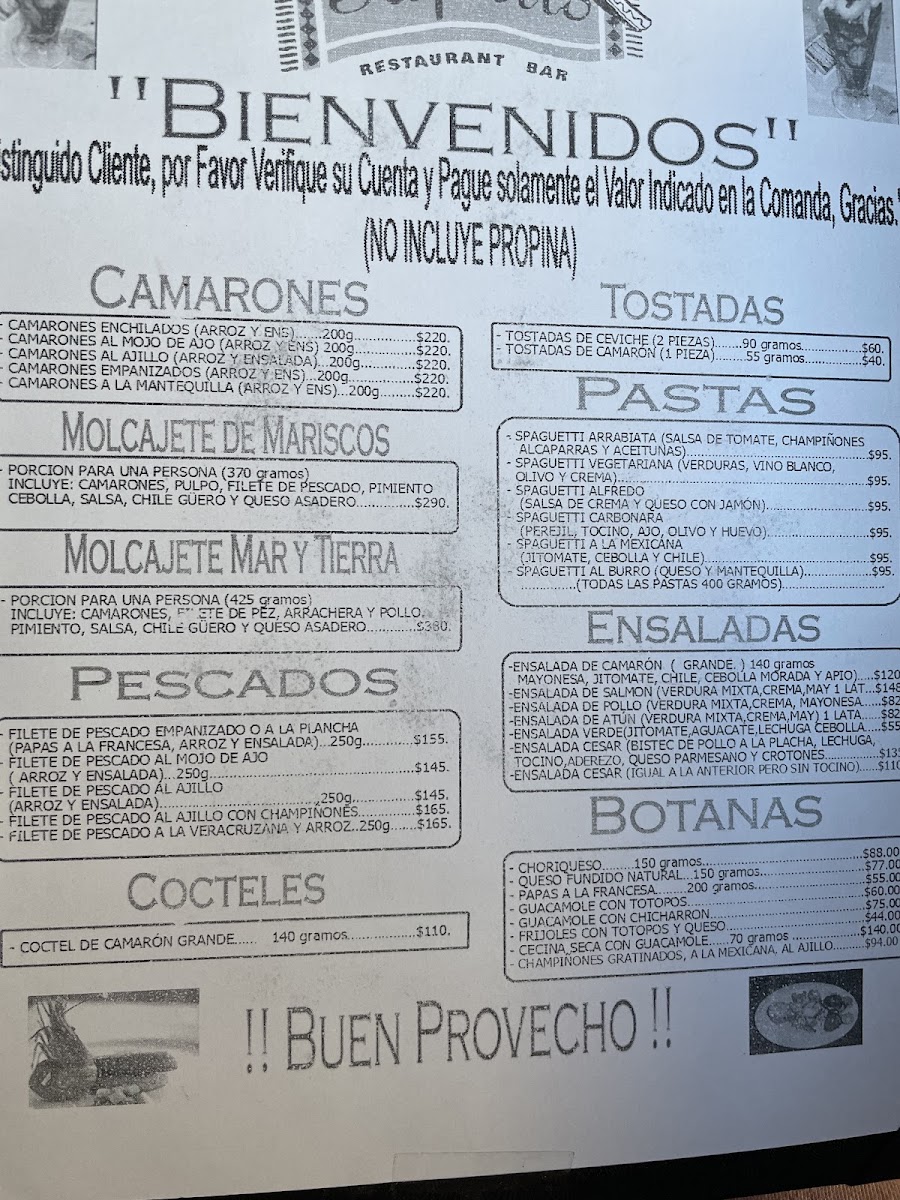Restaurante Bar El Tapatio Menu Photo 8