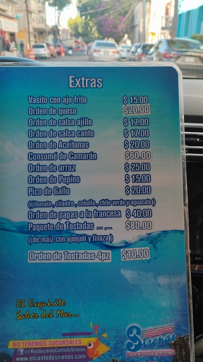 Restaurante Canto De Sirenas Menu Photo 2