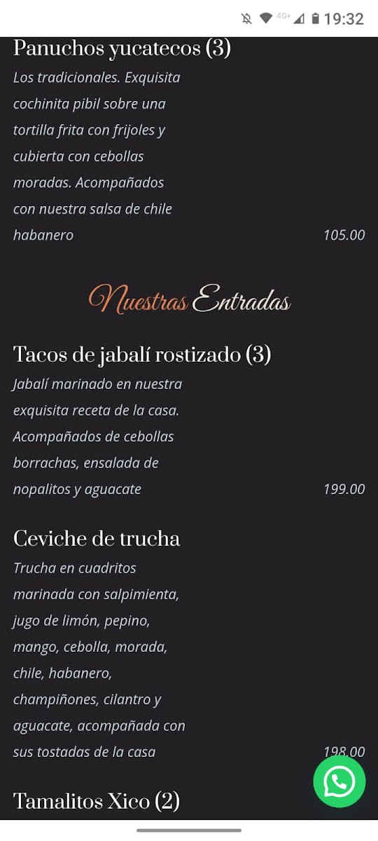 Restaurante Casa Colibrí Menu Photo 2