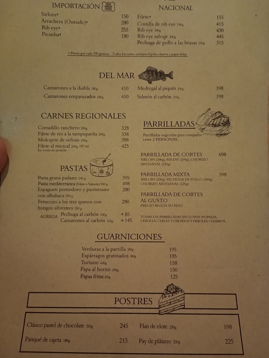 Restaurante Don Jorge Menu