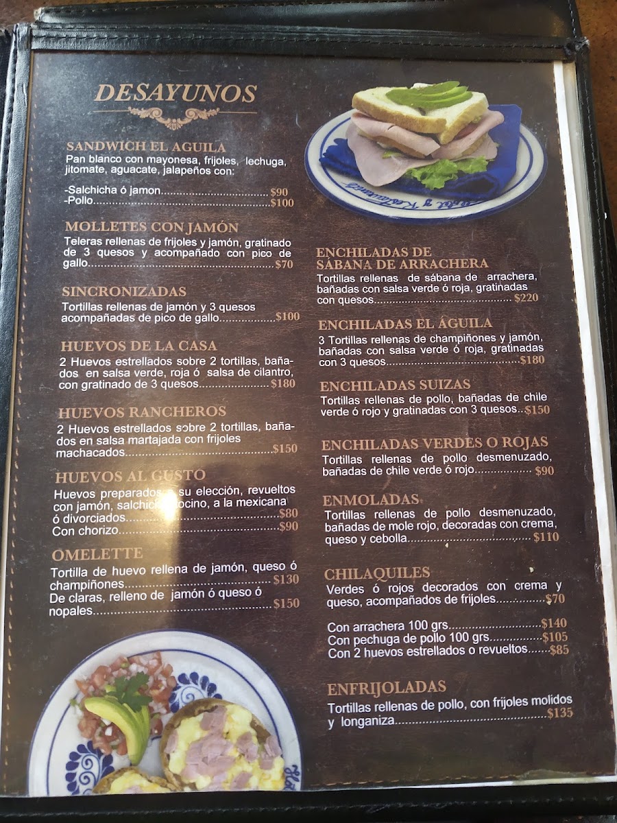 Restaurante El Aguila Menu Photo 10
