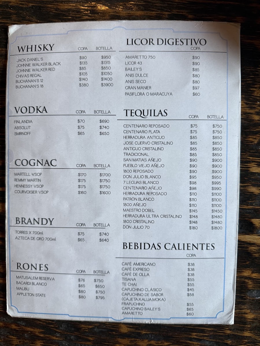 Restaurante El Charco Menu Photo 3