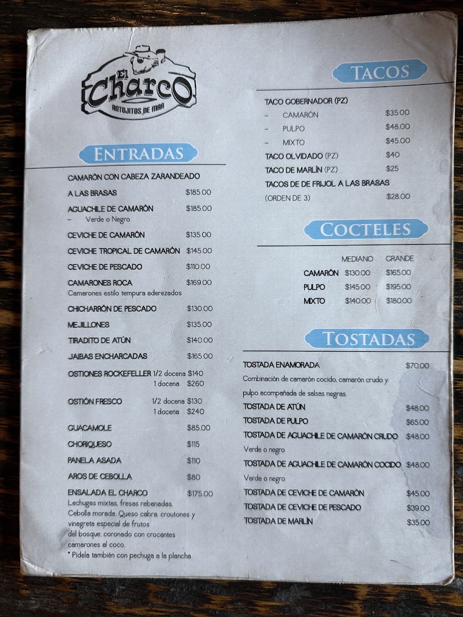 Restaurante El Charco Menu Photo 5